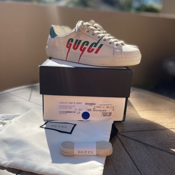 Gucci Other - Authentic Gucci Sneakers Ace size 5.5 men 9 women.